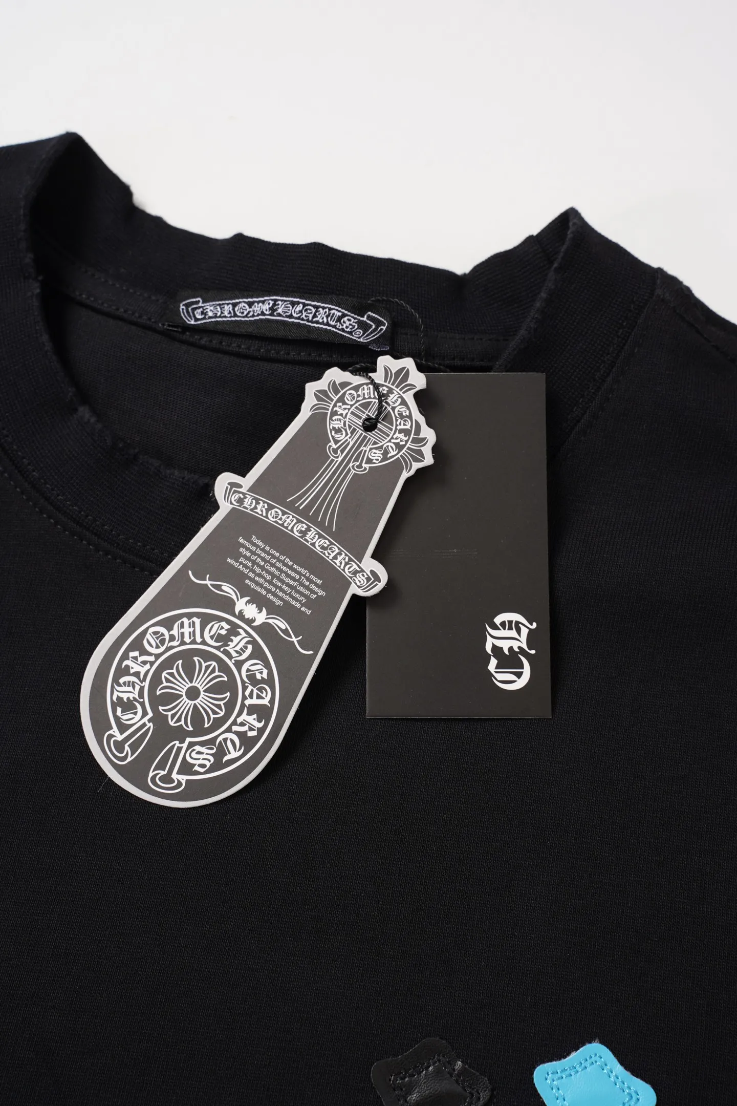 【 】 Chrome Hearts/ 32 ， ， ， ！！ ， ！ ， ； 。 oversize ， ！ ， ！ “ ” 💏 :Black White Size:S-XL